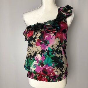 Arden b One shoulder Floral Top
